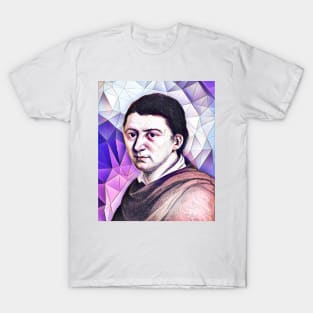 Friedrich Schlegel Pink Portrait | Friedrich Schlegel Artwork 8 T-Shirt